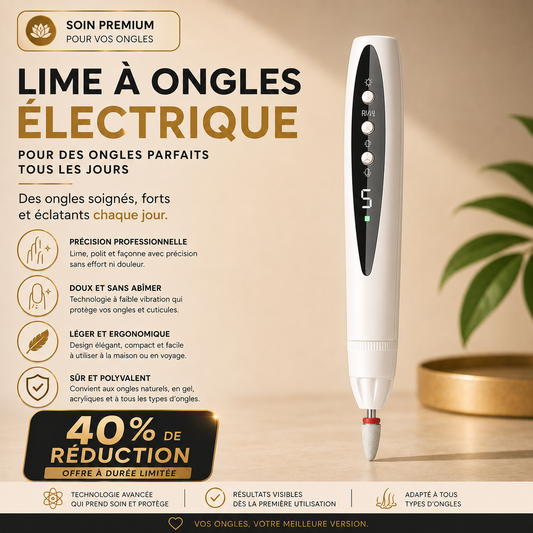 Lima Eléctrica de Precisión para Uñas